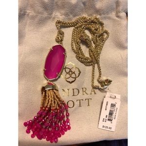 Kendra Scott Pink Agate “Eva” Necklace
